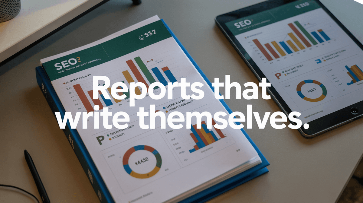 Automated SEO report PDF example